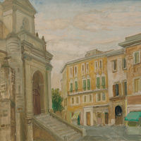 Mario Delitala "Angolo del Duomo"